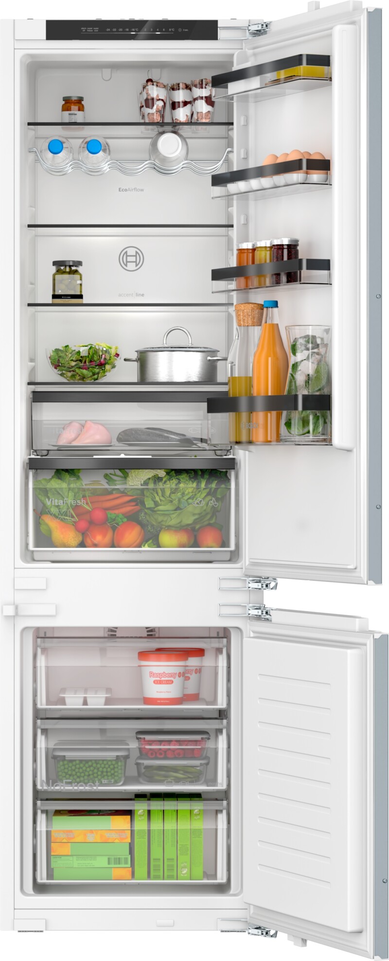 KIN96SFD0, Ugradbeni hladnjak sa zamrzivačem na dnu