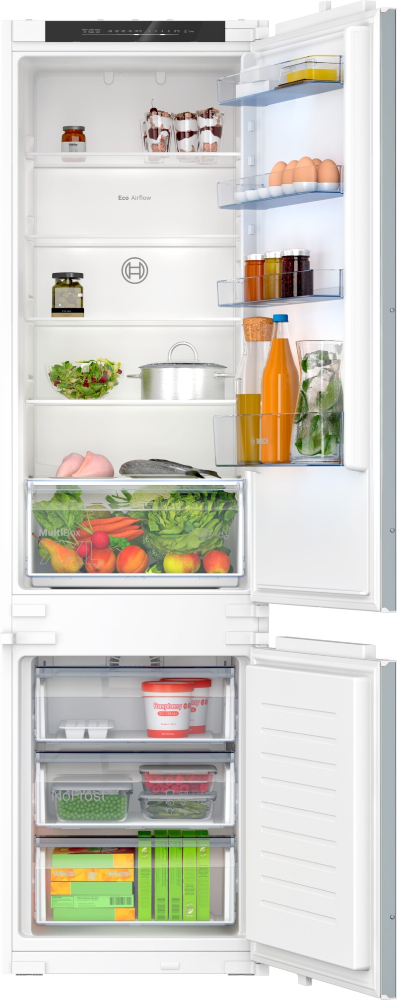 KIN96NSE0, Ugradbeni hladnjak sa zamrzivačem na dnu