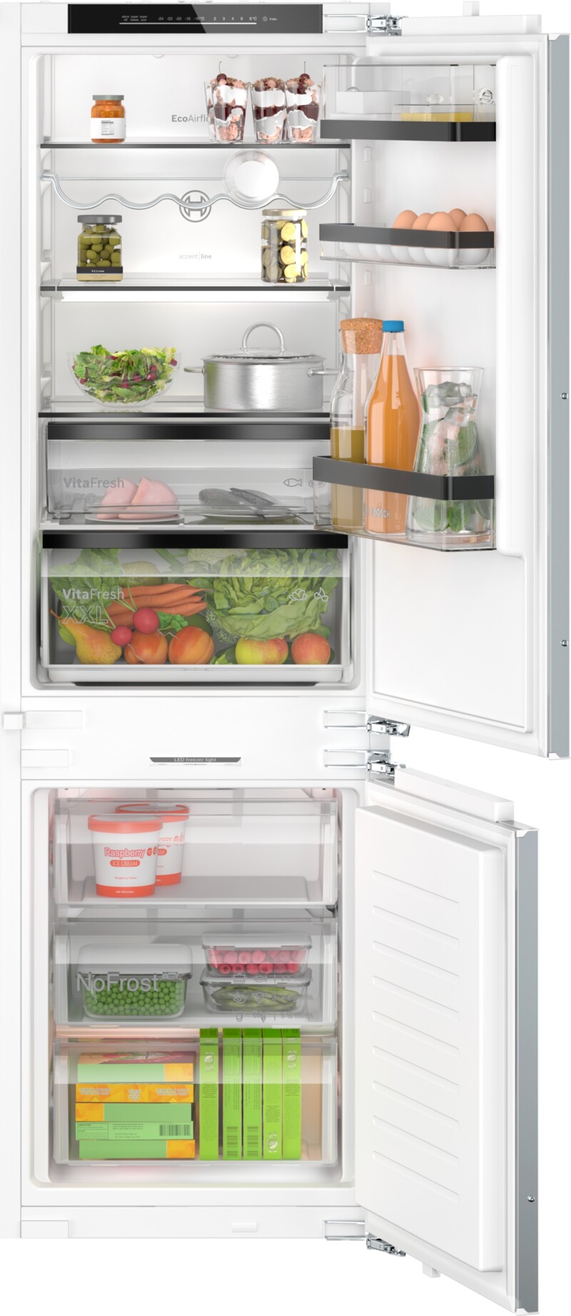 KIN86SDD0, Ugradbeni hladnjak sa zamrzivačem na dnu